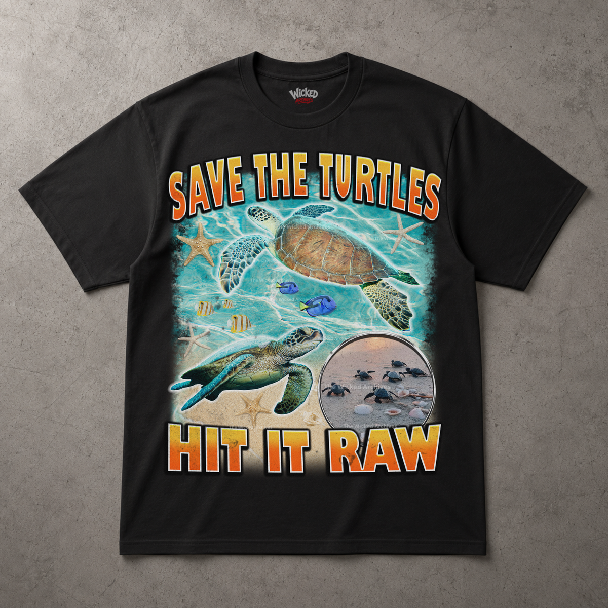 Save The Turtles Hit It Raw T-shirt